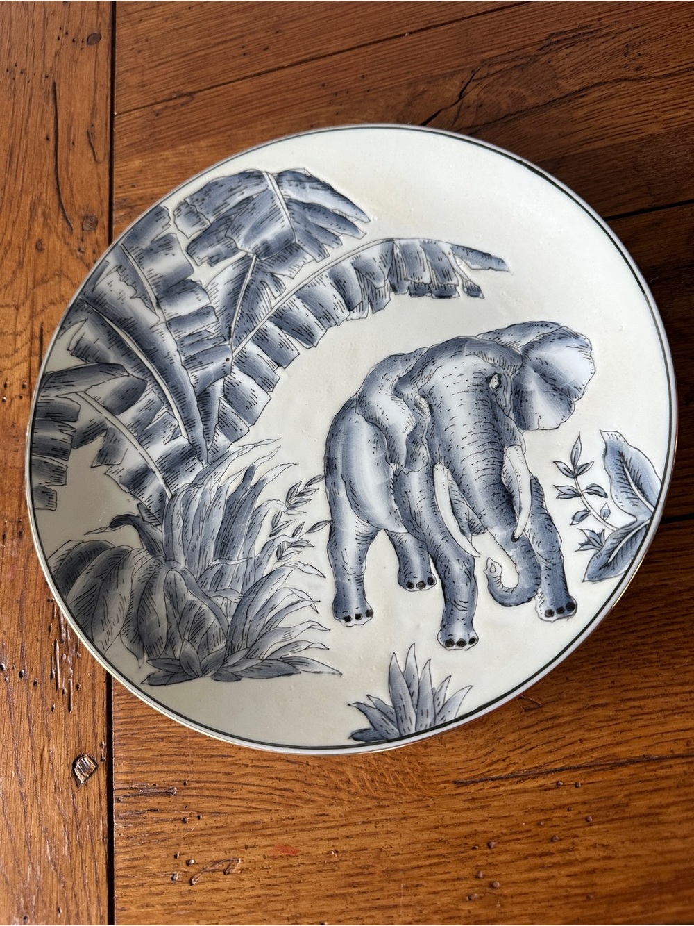 Vintage Elephant Decorative Plate - Andrea by Sadek
